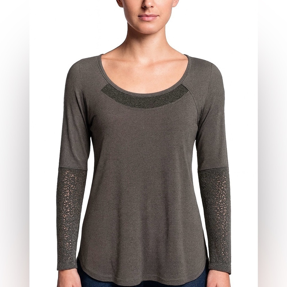 Calia Carrie Underwood Black Long Sleeve Lace Women’s Top - Small - Picture 3 of 6